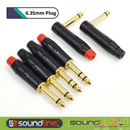 Jack rắc 6ly hàn dây cap cấp, pin đồng , hãng Soundline. ( Giá 1 Cái ) 1