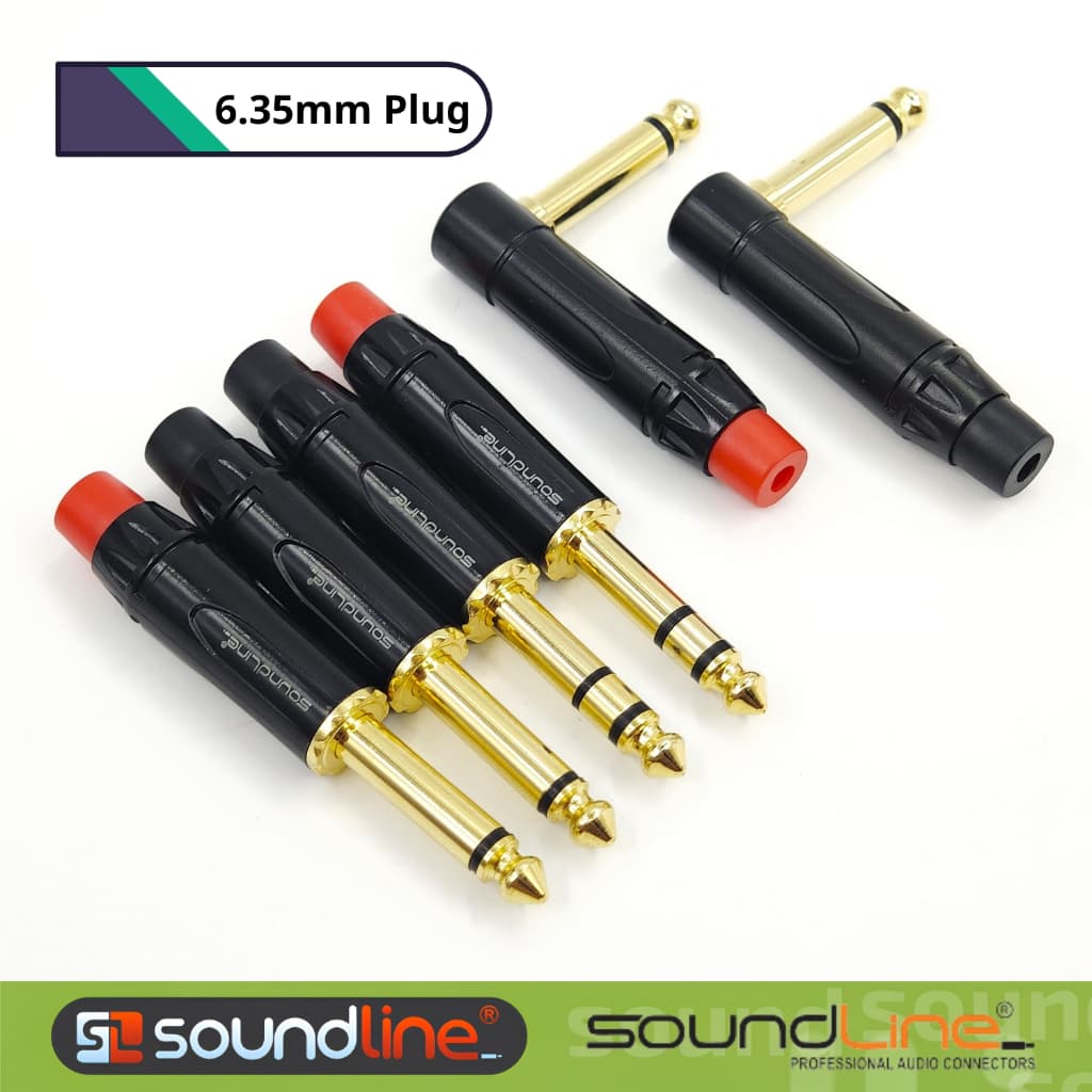 Jack rắc 6ly hàn dây cap cấp, pin đồng , hãng Soundline. ( Giá 1 Cái )