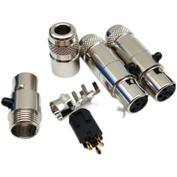 Jack rắc Canon mini, XLR mini canon. dùng cho mic cài áo ( Giá 1 Cái ) 5