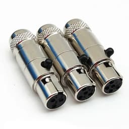Jack rắc Canon mini, XLR mini canon. dùng cho mic cài áo ( Giá 1 Cái ) 2