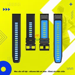 Dây Đeo Đồng Hồ Garrmin Silicone TPU GM Forerunner 955/945/935, Fenix 5/6/Pro/GPS/Plus 3