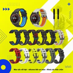 Dây Đeo Đồng Hồ Garrmin Silicone TPU GM Forerunner 955/945/935, Fenix 5/6/Pro/GPS/Plus 5