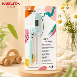 Nhiệt kế điện tử đo nước pha sữa cho bé Misuta đo nhiệt độ nước sữa và thức ăn 3