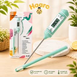 Nhiệt kế điện tử đo nước pha sữa cho bé Misuta đo nhiệt độ nước sữa và thức ăn 1