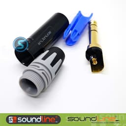 Jack 6ly SOUNDLINE chân đồng mạ vàng 24k, cắm microphone, hàn dây ( Giá 1 cái ) 7