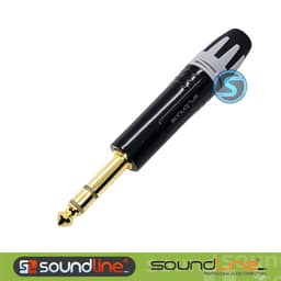 Jack 6ly SOUNDLINE chân đồng mạ vàng 24k, cắm microphone, hàn dây ( Giá 1 cái ) 5