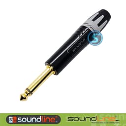 Jack 6ly SOUNDLINE chân đồng mạ vàng 24k, cắm microphone, hàn dây ( Giá 1 cái ) 2