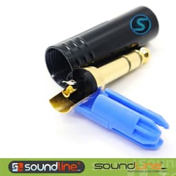Jack 6ly SOUNDLINE chân đồng mạ vàng 24k, cắm microphone, hàn dây ( Giá 1 cái ) 6