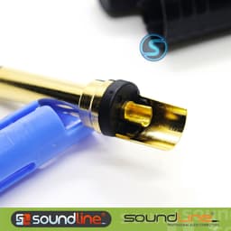 Jack 6ly SOUNDLINE chân đồng mạ vàng 24k, cắm microphone, hàn dây ( Giá 1 cái ) 3