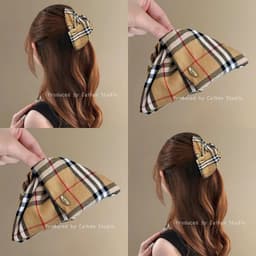 Kẹp Tóc Càng Cua B.B.R Hàn Quốc Cao Cấp, Thiết Kế Vòng Rộng Ôm Tóc, Kẹp Tóc Nửa Lên Dễ Phối Đồ, Giúp Tóc Bồng Bềnh 2