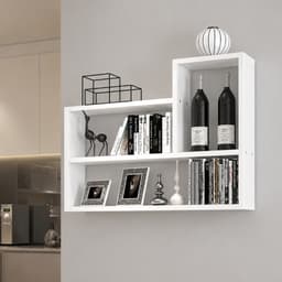 Kệ giá sách treo tường chữ L nhiều màu tuỳ chọn gỗ mdf 17ly LUX11 1