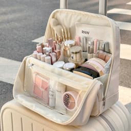 Túi Đựng Mỹ Phẩm Cầm Tay Đa Năng, Có Thể Treo Trên Vali, Chất Liệu Cotton Cao Cấp, Đựng Đồ Trang Điểm 7