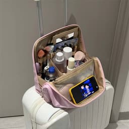 Túi Đựng Mỹ Phẩm Cầm Tay Đa Năng, Có Thể Treo Trên Vali, Chất Liệu Cotton Cao Cấp, Đựng Đồ Trang Điểm 9