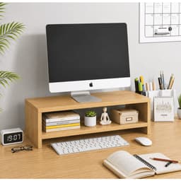 Kệ Để Bàn Đa Năng MDF 17mm Phủ Melamine 2 Tầng | Kệ Decor Trưng Bày Đồ Trang Trí Màu Ngẫu Nhiên LUX12 4