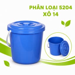 Xô Nhựa Đựng Đa Năng Có Nắp Nhựa PP Cao Cấp Quai Xách Chắc Chắn Chứa Nước Bảo Quản Đồ Tiện Lợi GD373 7