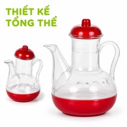 Lọ Đựng Nước Mắm Hình Vịt Việt Nhật Chất Liệu Nhựa Trong Cao Cấp Có Nắp Chống Bụi Tiện Lợi Gia Đình GD374 2