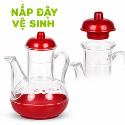 Lọ Đựng Nước Mắm Hình Vịt Việt Nhật Chất Liệu Nhựa Trong Cao Cấp Có Nắp Chống Bụi Tiện Lợi Gia Đình GD374 4