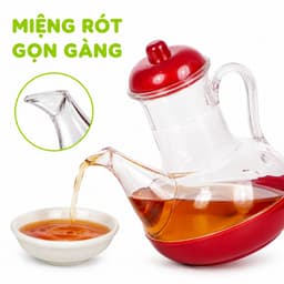 Lọ Đựng Nước Mắm Hình Vịt Việt Nhật Chất Liệu Nhựa Trong Cao Cấp Có Nắp Chống Bụi Tiện Lợi Gia Đình GD374 3