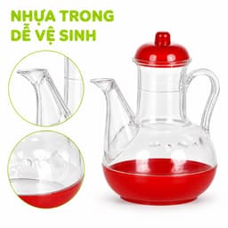 Lọ Đựng Nước Mắm Hình Vịt Việt Nhật Chất Liệu Nhựa Trong Cao Cấp Có Nắp Chống Bụi Tiện Lợi Gia Đình GD374 7