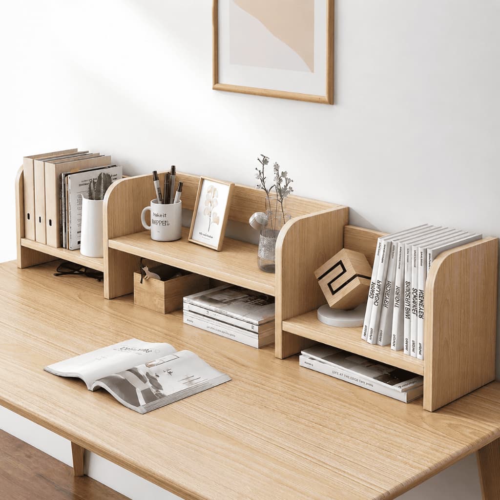 Kệ sách để bàn đa năng trang trí bàn học bàn làm việc cực xinh thương hiệu Luxfurni- LUX16