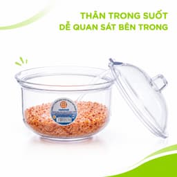 Lọ Đựng Gia Vị Trộn Muối Ớt Có Nắp Kèm Muỗng Chất Liệu PS Trong Suốt Cao Cấp An Toàn Thực Phẩm GD375 5