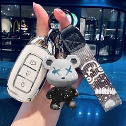 Ốp Chìa Khóa Xe Hyundai Smartkey 3 Nút TPU Dành Cho Accent 2018-2020, Kona, SantaFe Chống Trầy Xước, Chống Va Đập 9