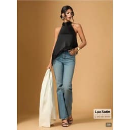 [ Hiền VNXK2] Áo Cổ Yếm Lụa Satin Nữ , Sát Nách Vạt Xéo Phối Ren Cao Cấp Sang Trọng Đi Chơi Tiệc hàng vnxk 5