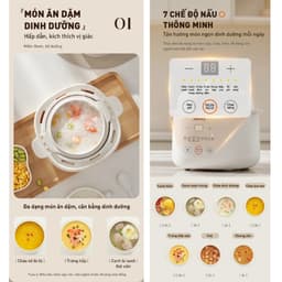 Nồi Nấu Chậm Joyoung JSC-107, Thố Sứ 1.0Lit - Công Suất 200w, Kèm Xửng Hấp, Hàng Chính Hãng 6