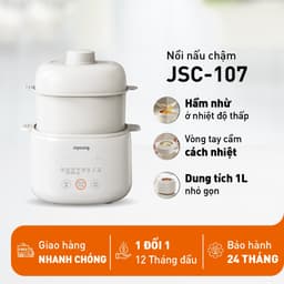 Nồi Nấu Chậm Joyoung JSC-107, Thố Sứ 1.0Lit - Công Suất 200w, Kèm Xửng Hấp, Hàng Chính Hãng 2