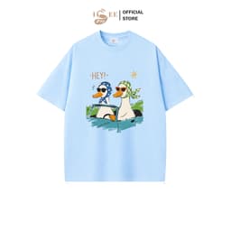 (9KG-100KG) Áo Phông Đồ Đôi Mẹ Và Bé ISEE VN Cotton 4 Chiều Cao Cấp In VỊT LÁI XE Form Regular Dành Cho Bé Và Người Lớn 4