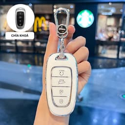 Ốp Chìa Khóa Hyundai Smartkey TPU Cho SantaFe 2021-2022, Tucson 2022 Chống Trầy Xước 5