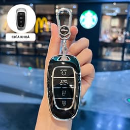 Ốp Chìa Khóa Hyundai Smartkey TPU Cho SantaFe 2021-2022, Tucson 2022 Chống Trầy Xước 6