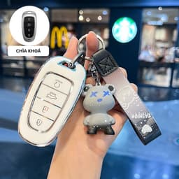 Ốp Chìa Khóa Hyundai Smartkey TPU Cho SantaFe 2021-2022, Tucson 2022 Chống Trầy Xước 7