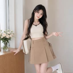 Chân váy kiểu dáng chữ A công sở đính nơ xinh đẹp BYN BYN V4953 2