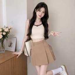Chân váy kiểu dáng chữ A công sở đính nơ xinh đẹp BYN BYN V4953 4