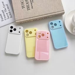 Ốp lưng iphone kiểu dáng khung camera lớn Basic 11/12/13/14/15/16/17/18/pro/plus/promax - Awifi Case C4-6 6