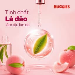 [KÈM QUÀ] Tã/ Bỉm Huggies Naturemade Peach Đào, làm dịu da an toàn, khô thoáng,thấm hút tốt, đủ size M58/L44/XL38/XXL26 2