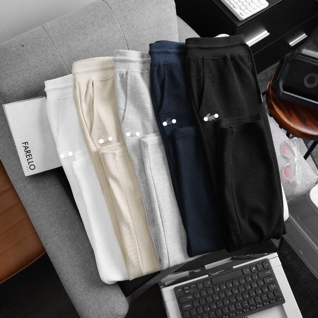 Quần Jogger chất pique cotton form slim Unisex , bigsize ( 50kg - 100kg ) - 3bros Quần áo