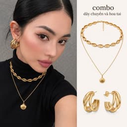 Bông Tai, Khuyên Tai Nữ Mạ Vàng Bạc Ocean Charm Phong Cách Âu Mỹ - Phụ Kiện Trang Sức Bông Tai 8