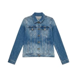 [ Hiền BigSize] Áo Khoác Jean Nữ Dài Tay Phong Cách Hàn Quốc - Áo Khoác Nữ Form Vừa ,Cổ Bẻ ,Chất Jean Co Giãn Cao Cấp 3