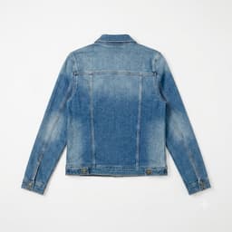 [ Hiền BigSize] Áo Khoác Jean Nữ Dài Tay Phong Cách Hàn Quốc - Áo Khoác Nữ Form Vừa ,Cổ Bẻ ,Chất Jean Co Giãn Cao Cấp 4