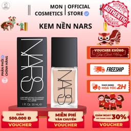 Kem Nền NARS Light Reflecting Foundation 30ml Lớp Nền Mịn Đẹp, Căng Bóng Tự Nhiên, Bền Màu Suốt Ngày 1