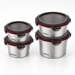 NEW-Set 4 hộp inox 304 cao cấp Cuitisan Flora tròn (300-410-640-920ml) 6
