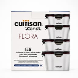 NEW-Set 4 hộp inox 304 cao cấp Cuitisan Flora tròn (300-410-640-920ml) 4
