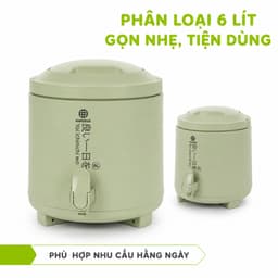 Bình Đựng Nước Có Vòi Rót 3946 Việt Nhật 6L 8L 10L, Thiết Kế Chân Đỡ Tiện Lợi GD378 7