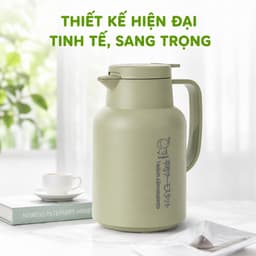 Bình Giữ Nhiệt 1.5 Lít 3982 Hokori Ruột Thủy Tinh Giữ Nóng Giữ Lạnh Lâu Thiết Kế Sang Trọng GD379 2