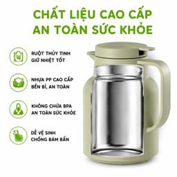 Bình Giữ Nhiệt 1.5 Lít 3982 Hokori Ruột Thủy Tinh Giữ Nóng Giữ Lạnh Lâu Thiết Kế Sang Trọng GD379 4