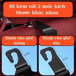 Giá đỡ cốc nước điện thoại kiêm 2 móc treo đồ treo sau ghế ô tô và Combo 2 Túi Trong Suốt Đựng Bình Ly Giữ Nhiệt. LMS 6