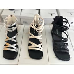 Giày sandal đế xuồng cho nữ, kiểu dáng mới mùa hè 2026, bốt ngắn kiểu Pháp tinh tế, sandal kiểu La Mã. 6