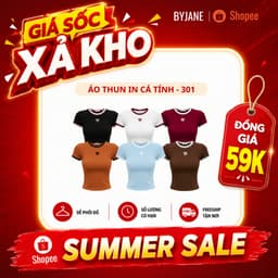 Áo Thun Nữ Viền Màu Ôm Dáng Tay Ngắn Hàn Quốc Co Giãn In Hình Tim BYJANE - 301 1